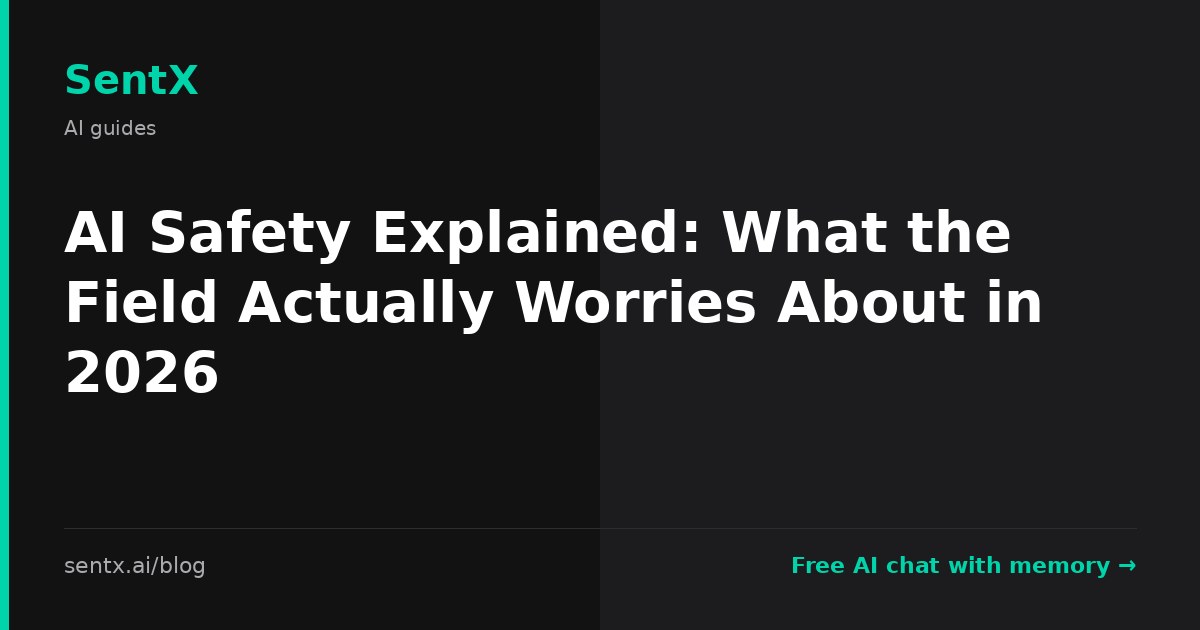 AI Safety Explained: What the Field Actually Worries About in 2026
